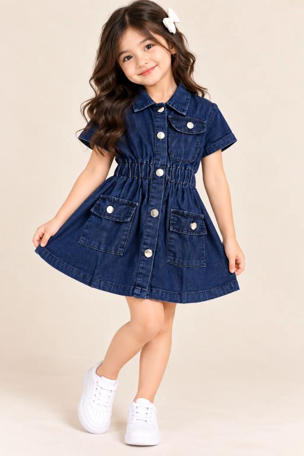 GIRLS DENIM FROCK
